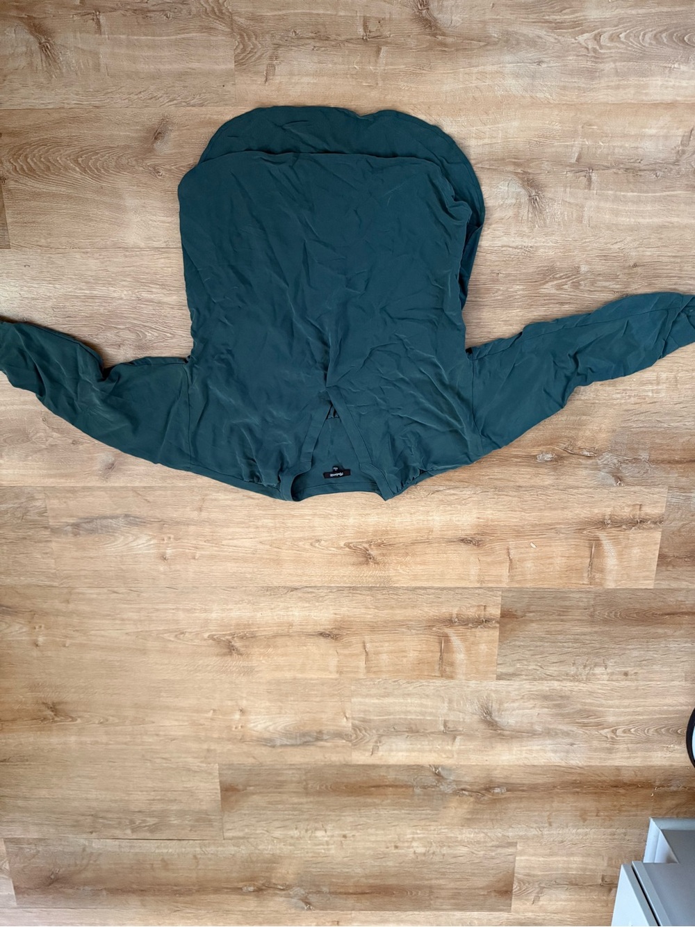 Madewell Deep Teal Long-Sleeve Blouse